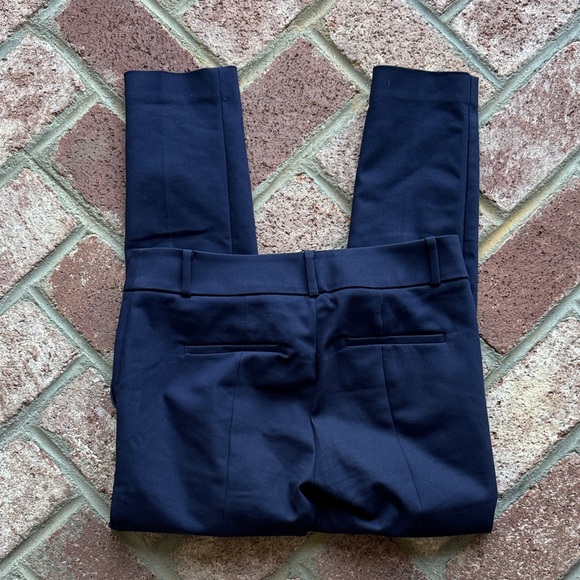 Loft Ann Taylor Marisa Skinny Navy Trouser Work Pants 2 Petite (Hemmed) - Picture 4 of 7